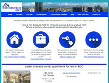 Tablet Screenshot of fortbonifaciorent.com